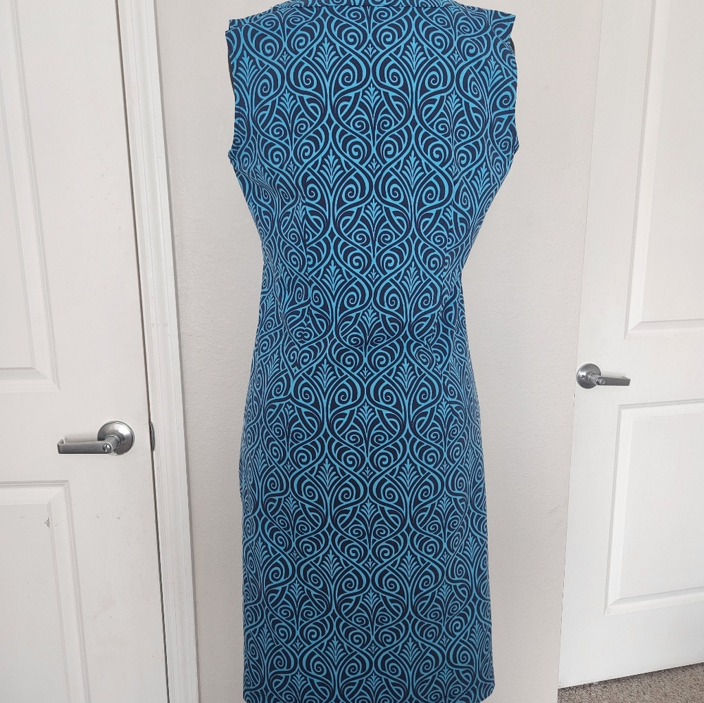 Katherine Way Blue Asymmetrical Dress - Picture 2 of 7